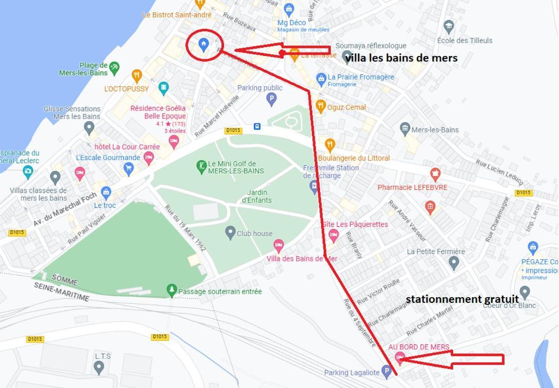 Plage A 50M Appartement Reves Bleus Villa Les Bains De Mers المظهر الخارجي الصورة